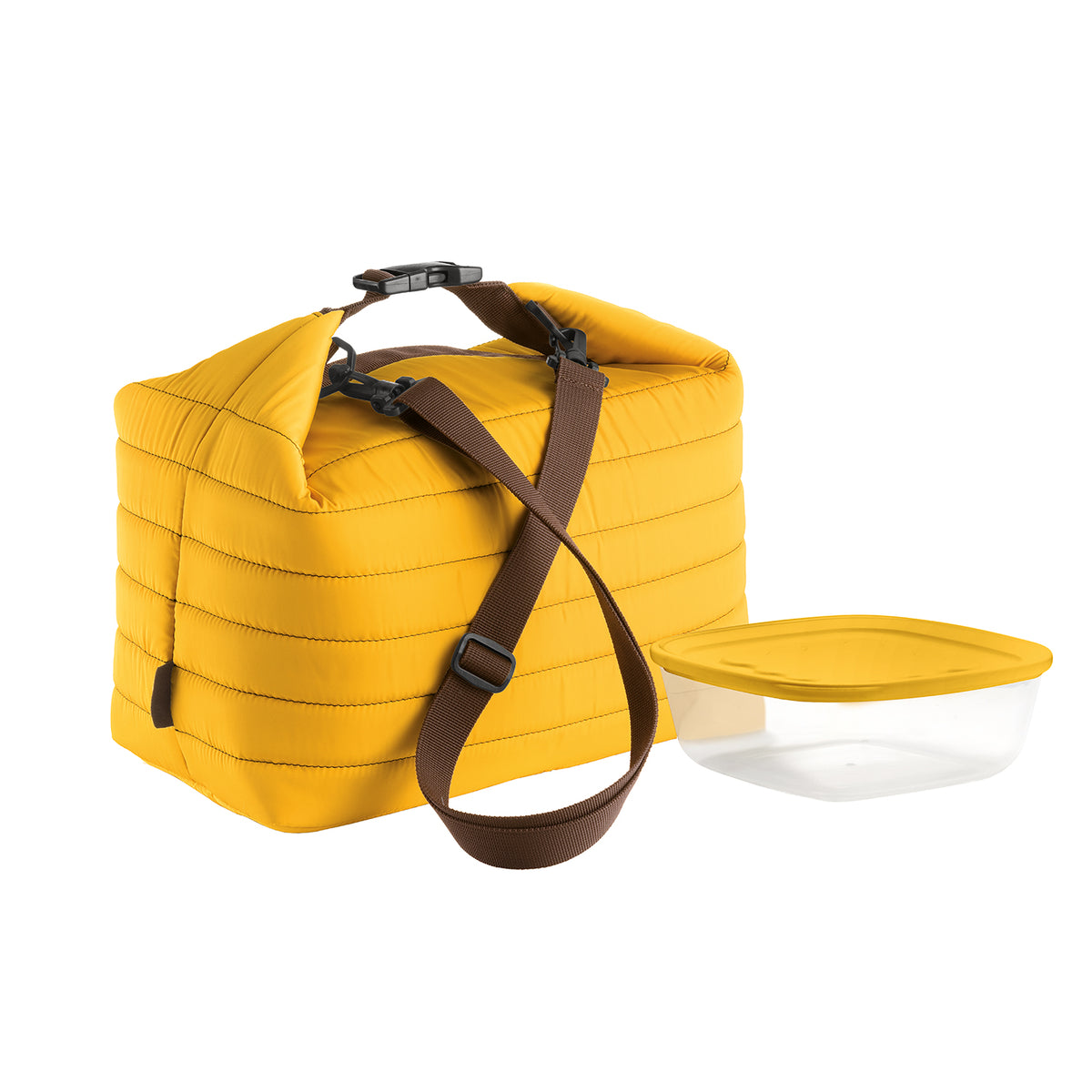 Guzzini On-the-Go thermal bag+container 30x18x30 ochre