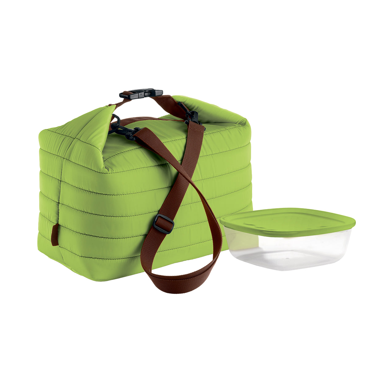 Guzzini On-the-Go thermal bag+container 30x18x30 apple green