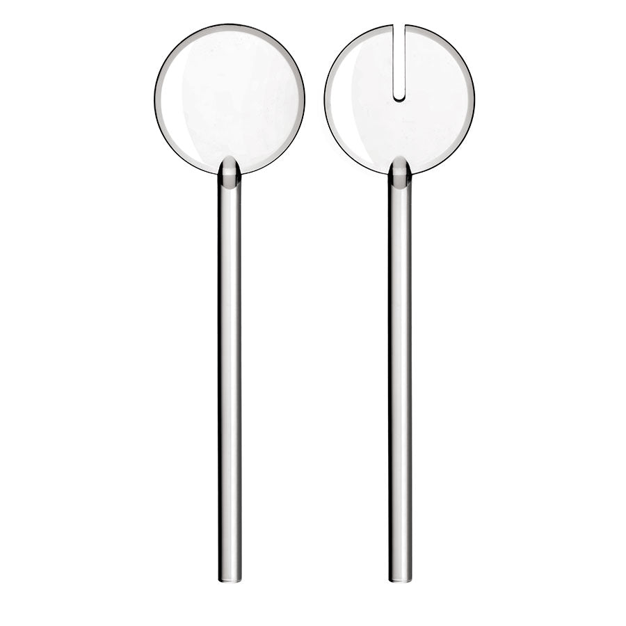 Guzzini Tiffany 2pc salad servers clear