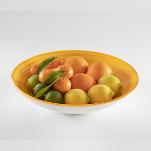 Guzzini Twist centerpiece/bowl 37x8.5 cm yellow