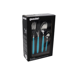 Guzzini 24 piece cutlery set my fusion matt blue