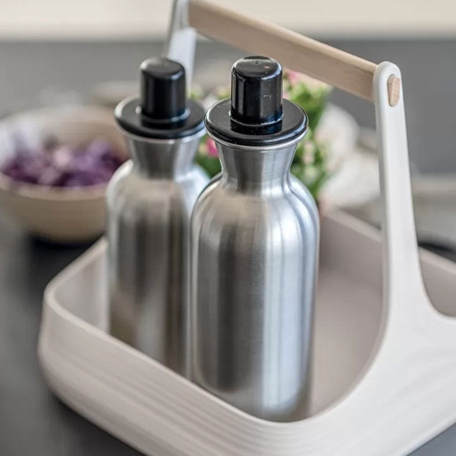 Guzzini ss oil/vinegar bottle .33l