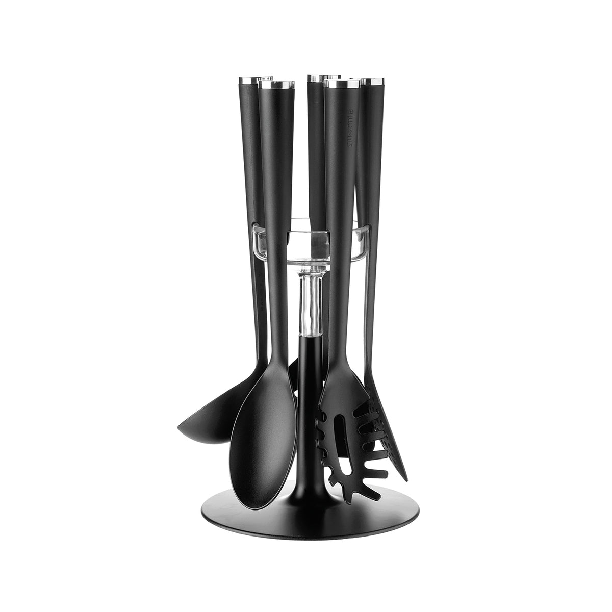 Guzzini 5pc utensil set with stand