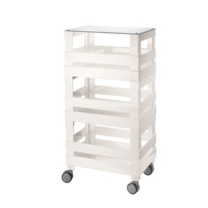 Guzzini Eco-Kitchen trolley h89 milk white