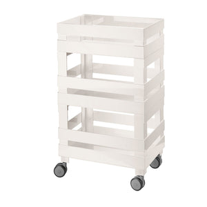 Guzzini Eco-Kitchen trolley h77.3 milk white