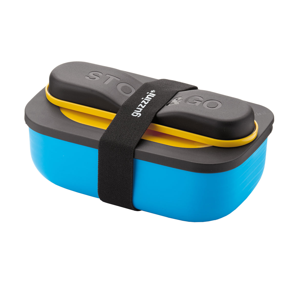 Guzzini On-the-Go lunch box with cutlery ochre