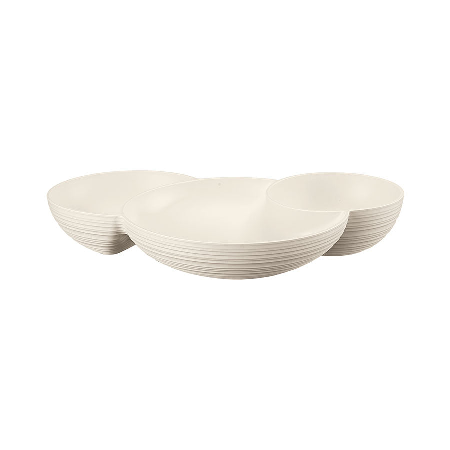 Guzzini Tierra hors d&#39;oeuvres dish milk white