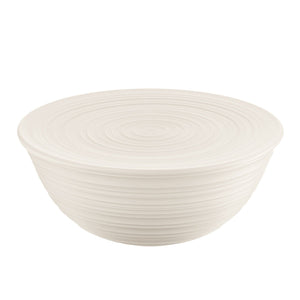 Guzzini Tierra XL bowl+lid 30x13 cm milk white