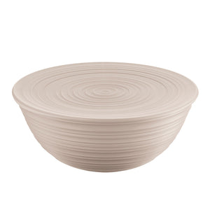 Guzzini Tierra XL bowl+lid 30x13 cm taupe