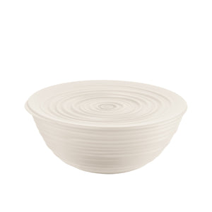 Guzzini Tierra L bowl+lid 25x10.8 cm milk white