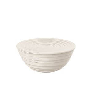 Guzzini Tierra M bowl+lid 18x7.8 cm milk white