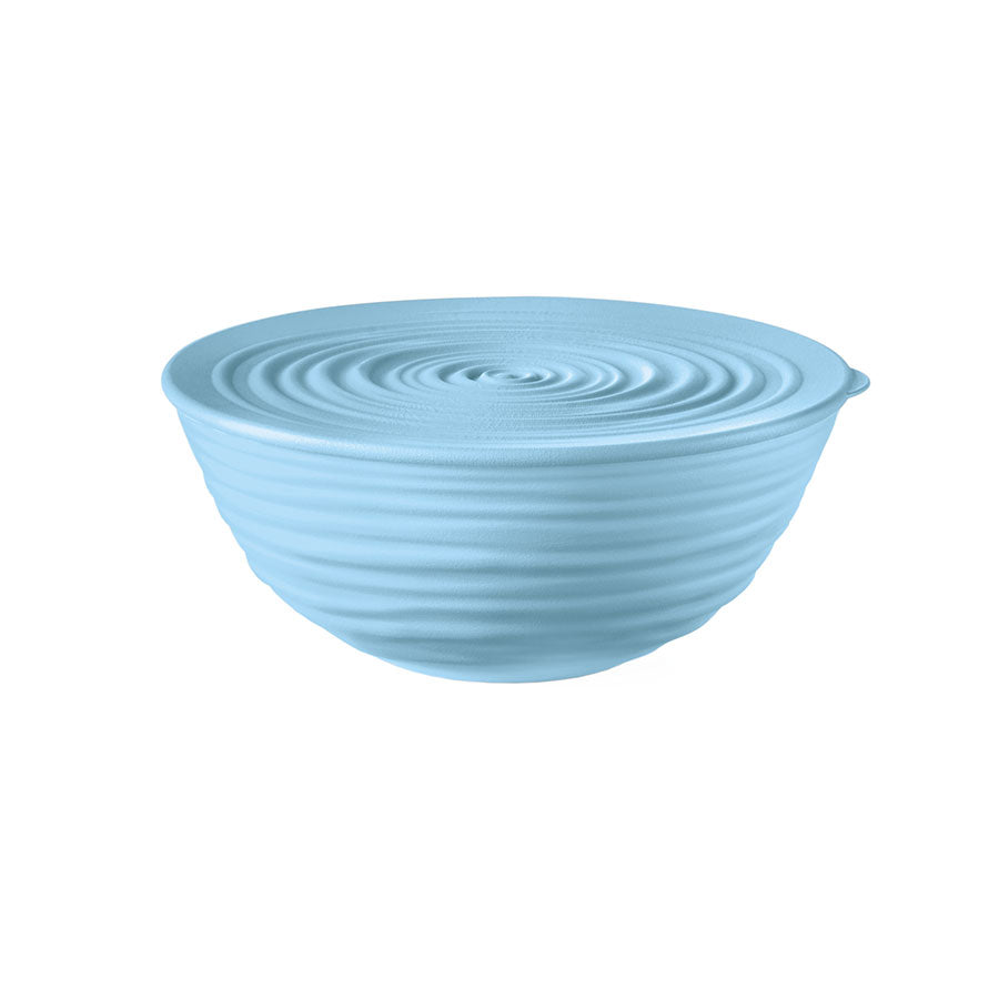 Guzzini Tierra M bowl+lid 18x7.8 cm powder blue