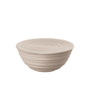 Guzzini Tierra M bowl+lid 18x7.8 cm taupe