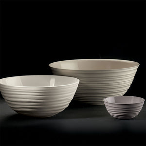 Guzzini Tierra L bowl 25x10.6 cm milk white