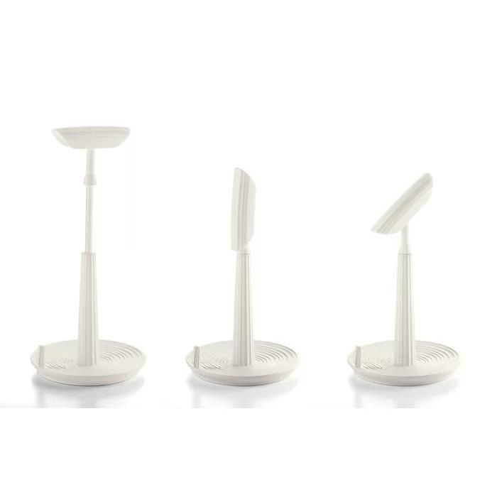 Guzzini Tierra &quot;stop&amp;tear&quot; universal kitchen roll holder milk white