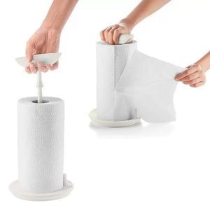 Guzzini Tierra "stop&tear" universal kitchen roll holder milk white