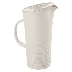 Guzzini Tierra pitcher+lid 1.8L milk white