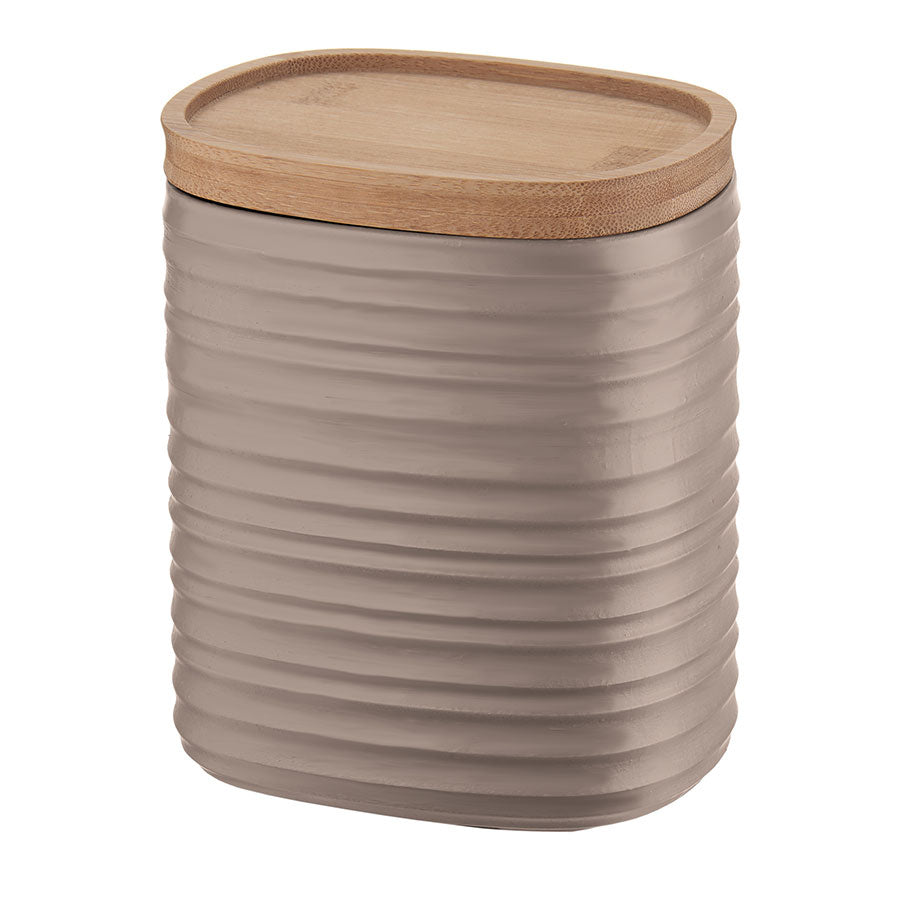 Guzzini Tierra M storage jar 12.3x9.4x15 cm taupe