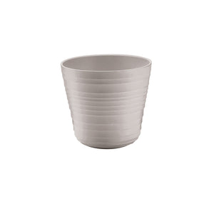 Guzzini Tierra single plant pot holder 12.8x12 cm taupe