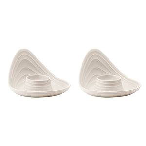 Guzzini Tierra set of 2 egg cups milk white