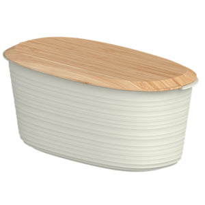 Guzzini Tierra bread bin 31.5x16.4x12.9 cm milk white