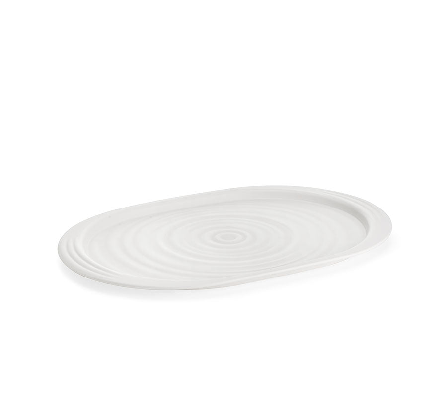 Guzzini Tierra M tray 39x26.5x2 cm milk white