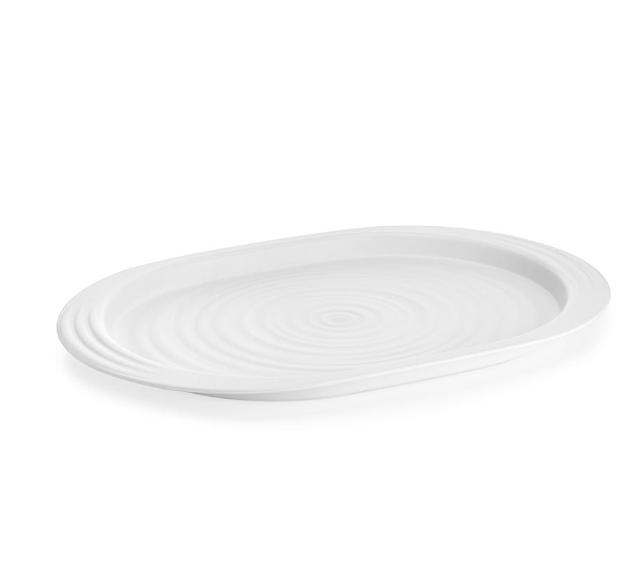 Guzzini Tierra L tray 47.5x32.5x3 cm milk white