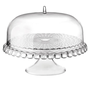 Guzzini Tiffany cake stand 36x28 cm clear