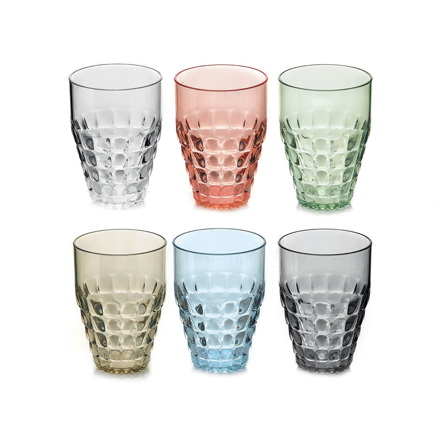Guzzini Tiffany set 6 tumblers 9x13 cm