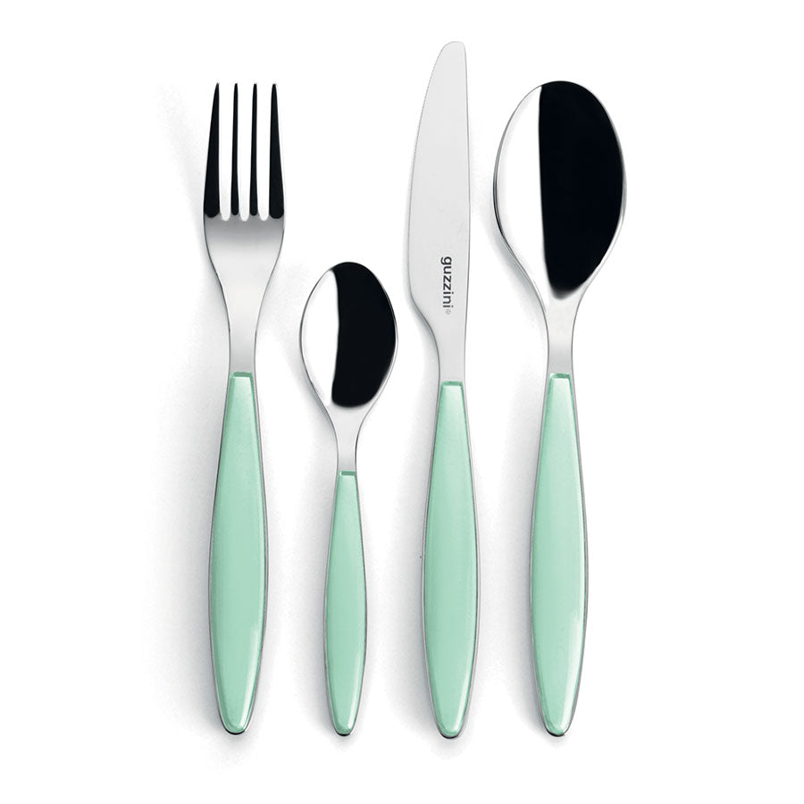 Guzzini Feeling 24pc cutlery set aquamarine