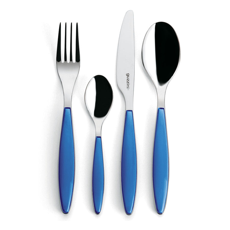 Guzzini Feeling 24pc cutlery set mediterranean blue