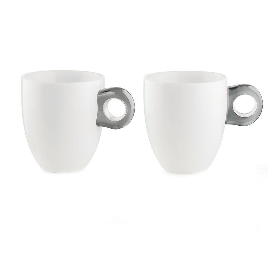Guzzini Gocce set of 2 mugs sky grey