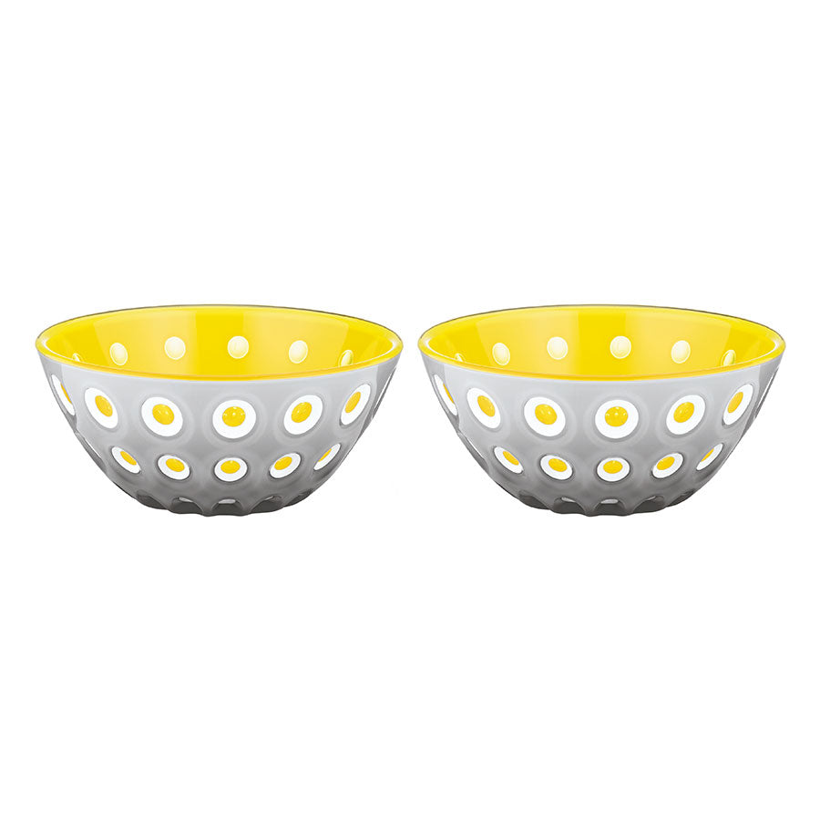 Guzzini Le Murrine set of 2 bowls grey/yellow