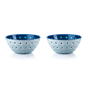 Guzzini Le Murrine set of 2 bowls light blu/wht/blu