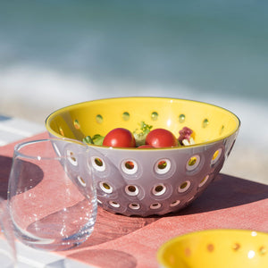 Guzzini Le Murrine bowl 20 grey/yellow