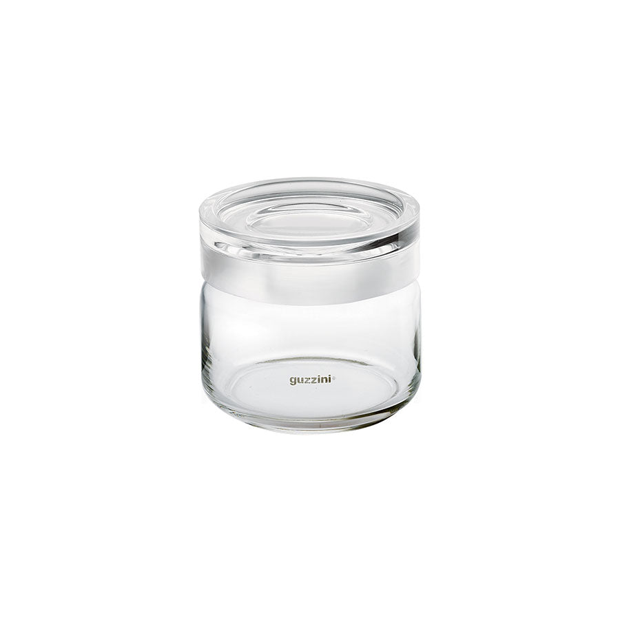 Guzzini storage jar 12 x 10.5 clear