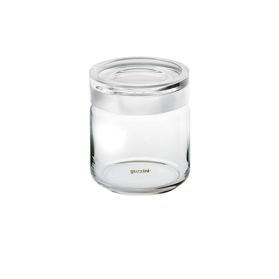 Guzzini storage jar 12 x 13.5 clear
