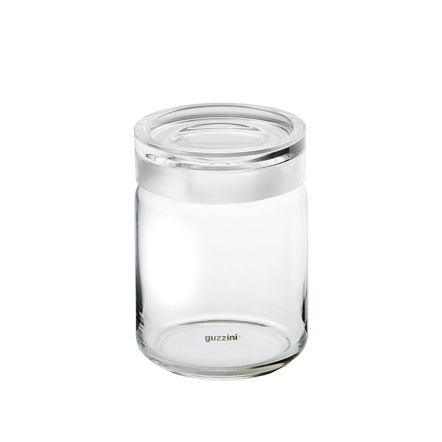 Guzzini storage jar 12x17 cm clear