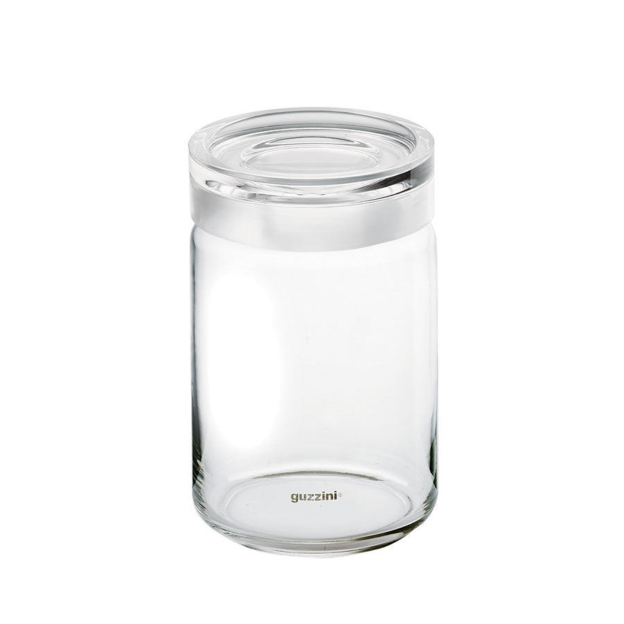 Guzzini storage jar 12x22.5 cm clear