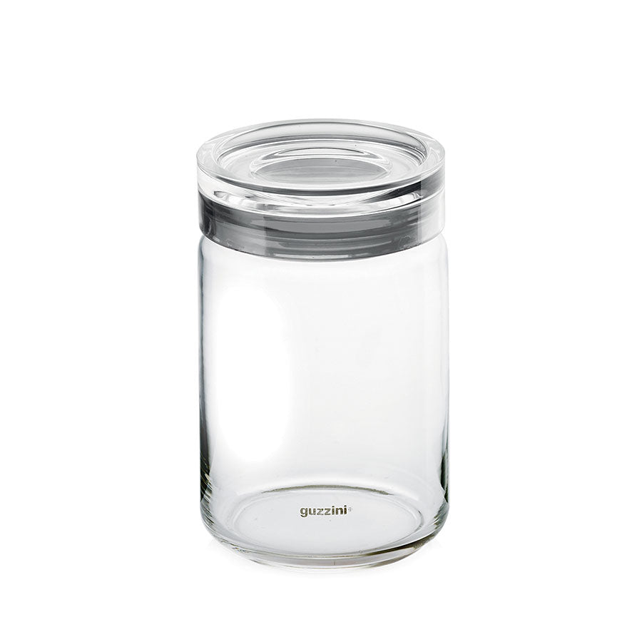 Guzzini storage jar 12x22.5 cm sky grey