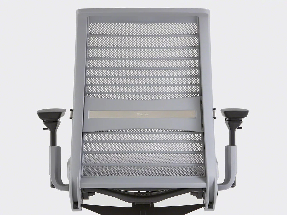 Steelcase THINK without headrest 3Dknit nickel/seagull SCTH3D-J544/7243