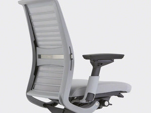 Steelcase THINK without headrest 3Dknit nickel/seagull SCTH3D-J544/7243
