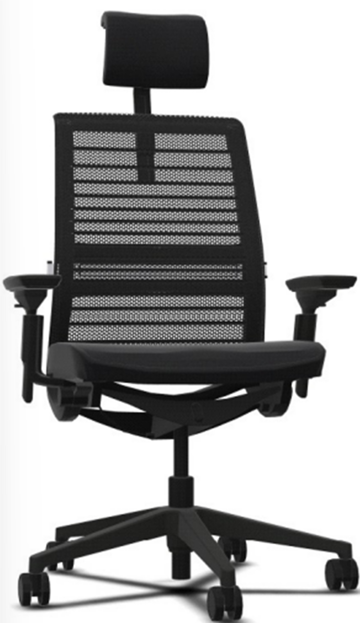 Steelcase THINK with headrest 3Dknit ebony/black SCTH3DHR-J501/6205