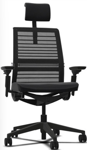 Steelcase THINK with headrest 3Dknit ebony/black SCTH3DHR-J501/6205