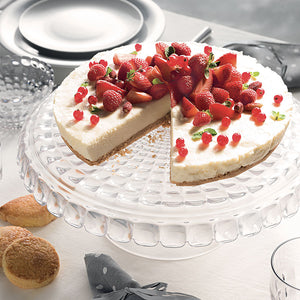 Guzzini Tiffany cake stand 30x27 cm clear